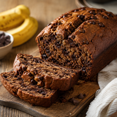 Banana bread au chocolat