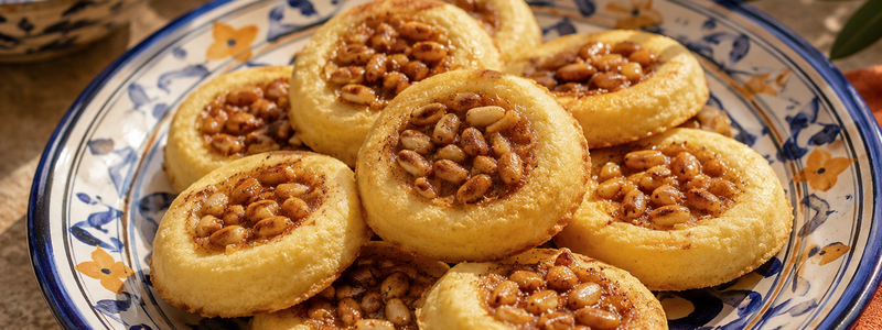 Biscuits à l'orange et aux pignons