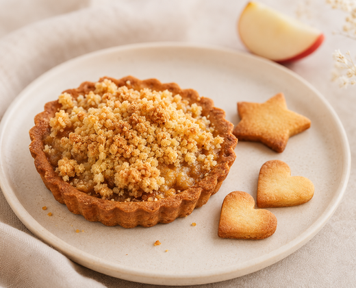 Tartelette crumble à la pomme